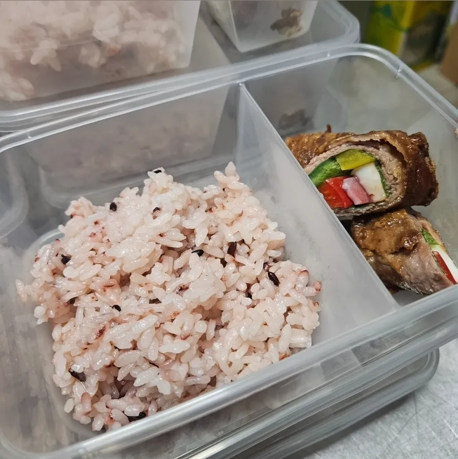단체 도시락 구성