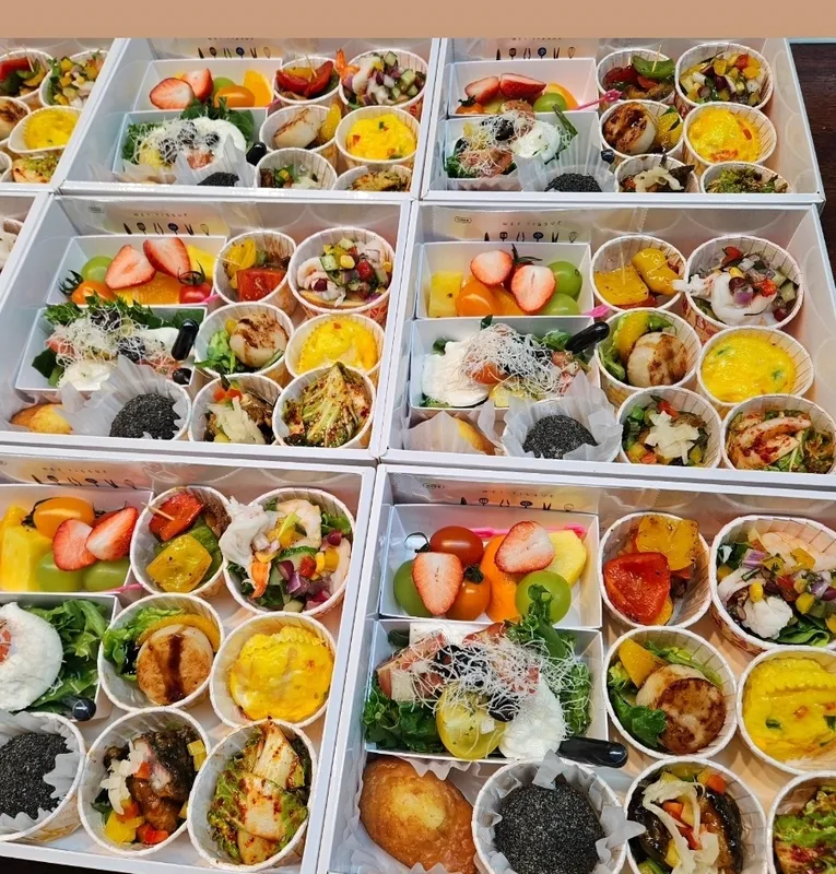 핑거푸드 샌드위치 회의 도시락
